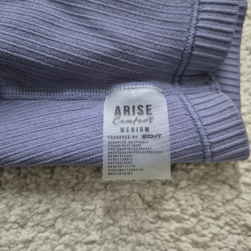 ECHT  Ribbed Shorts in Lavender - Picture 3 of 3